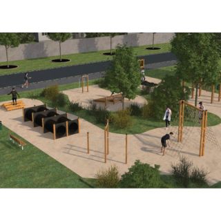 Fitness trail - wooden fitness_2066
