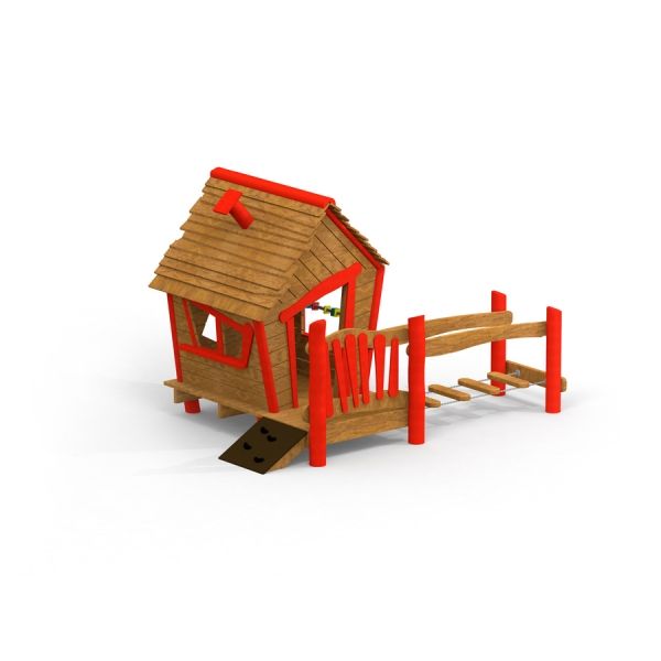 Lekstuga med bro från Anna's Playhouse.