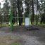 Information Board NAF MEDIUM i en utomhusgym i skogen.