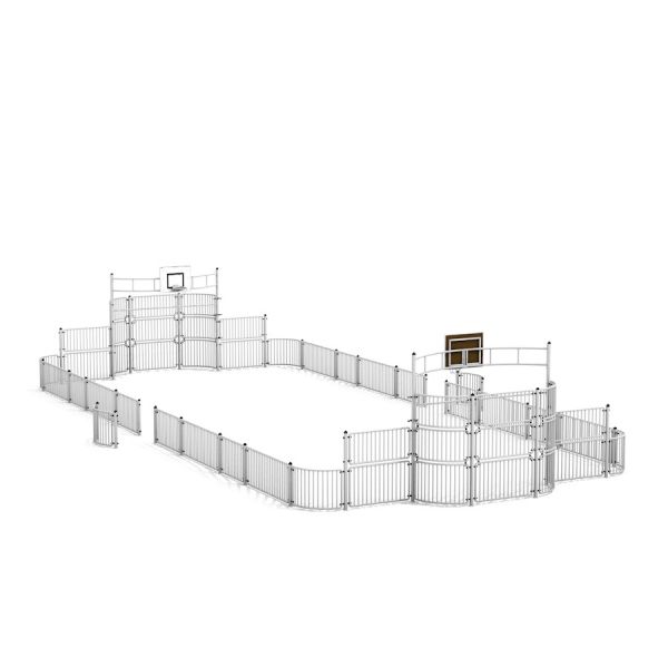 Inhägnad sportarena med basketkorgar - Sport Arena 9x20 m.