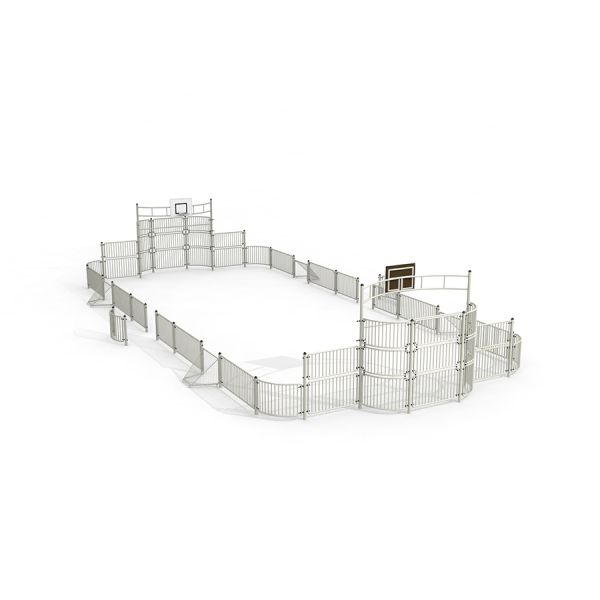 Sport Arena w/Mini Goals 9x20 m, multi-sportområde med mål.
