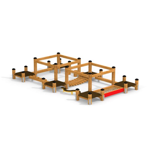 Balanslekplats Balance Course för barn.