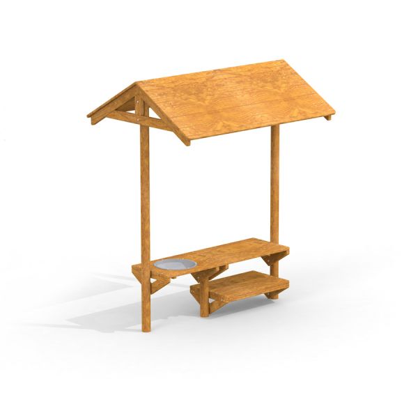 Picnic Shelter - Träskydd med bord och sittplatser