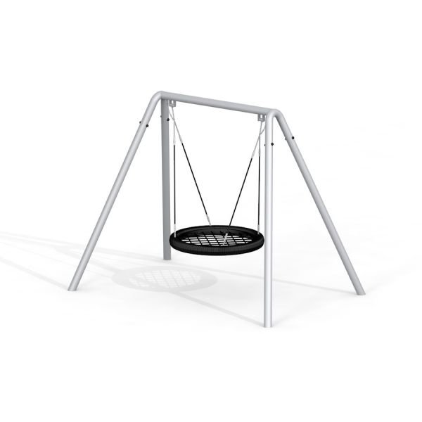Gunga Silver Swing (BNS 120) med rund sittplattform.