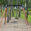 Fågelbo-gunga (BNS 120 cm) i en park.
