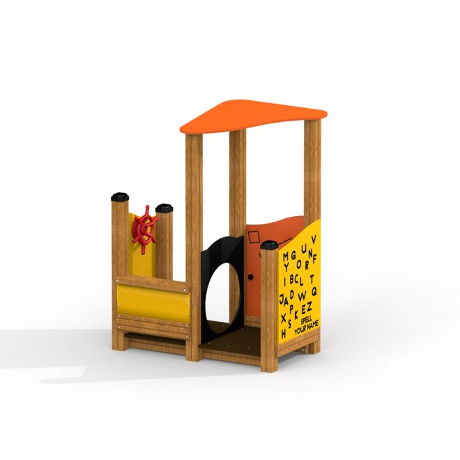 Lekstuga The Little Captain Playhouse för barn med färgglada detaljer och lekratt.