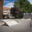 Skateramp Quarter-Pipe high i utomhusmiljö.