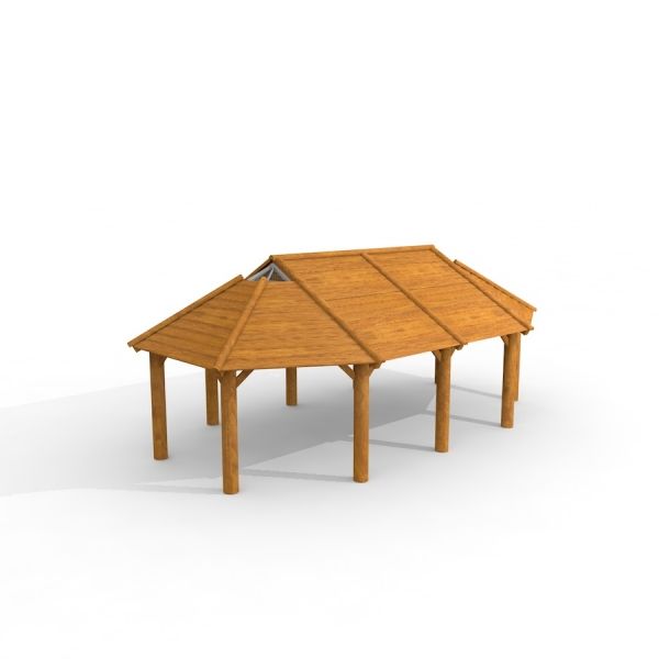 Träpaviljong Grillhus Naturläge.