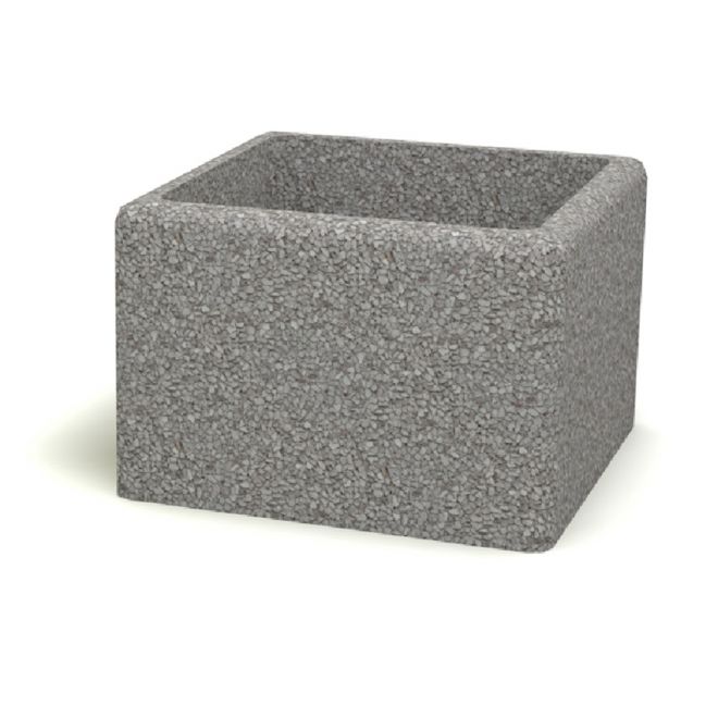 Klassisk betongblomlåda från Rosendal.