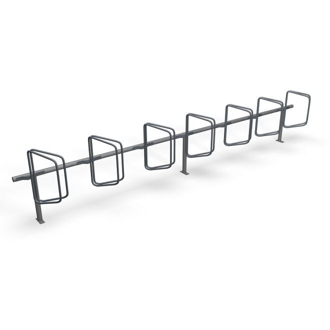 Cykelställ Slanga med 7 platser.