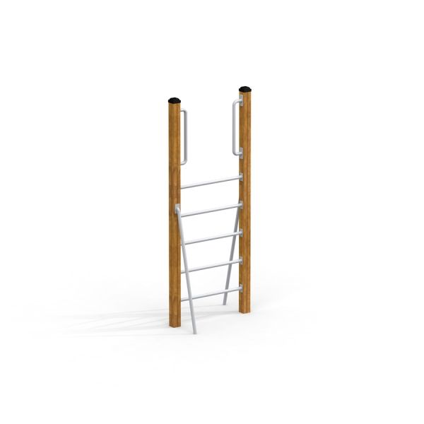 Vertical stege för lekplats eller träning.