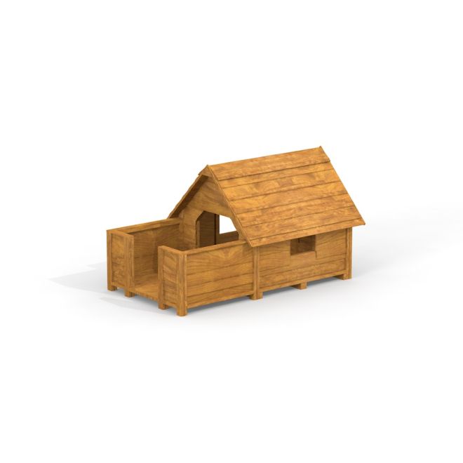 Lekhus Natur Veranda trälekstuga för barn.