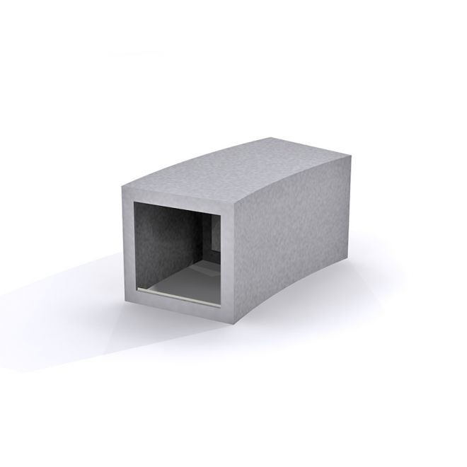 Böjd betongkonstruktion InsideOut Box Svängd Betong R4819.