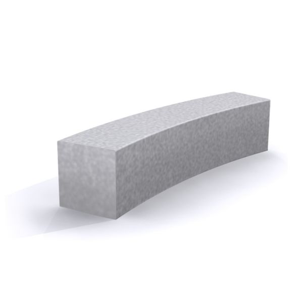 InsideOut Box Svängd Betong R4819, böjd betongblock