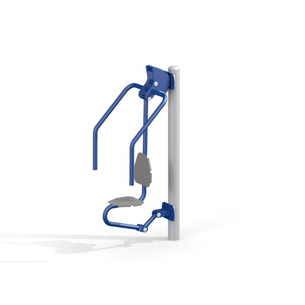 Chest Press träningsredskap i metall.